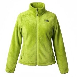 The North Face Osito Jacket‎ Women M Full Zip Fleece Lime Green Outdoor NF00C782